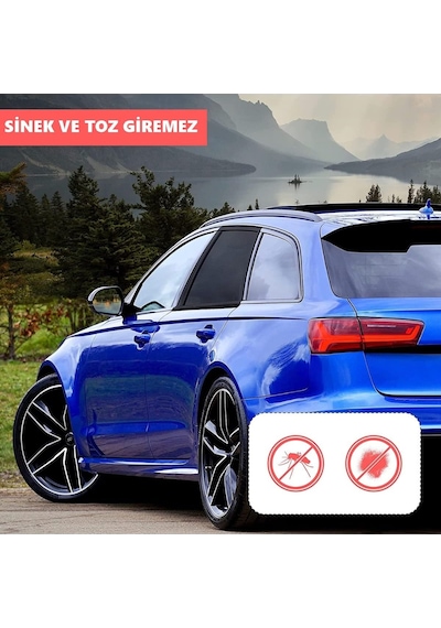 Ankanorm 2 Adet Yan Cam Güneşlik Perdesi Kılıfı Oto Araç Arka Yan Cam Güneşliği Perdesi Genel