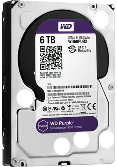 Wd Purple 6tb 3.5'' 5400 Rpm 64mb Sabit Disk Wd60purz