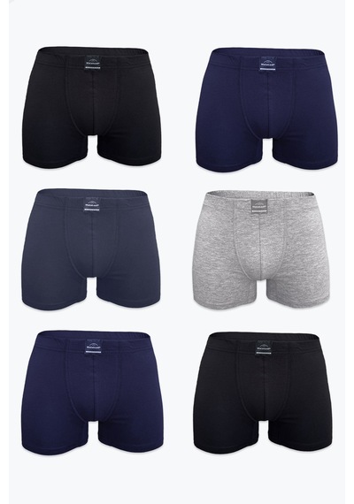 Malabadi Erkek 6'lı Karma Premium Collection Modal Boxer 6m251