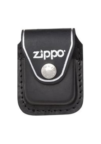 Zippo Orijinal Çakmak Taşıma Kılıfı Deri Klipsli-siyah Renk