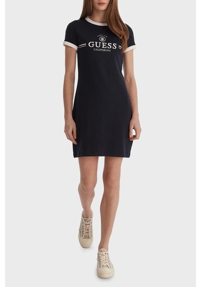 Guess Bayan Elbise V6gk05 K2988 A71w Lacivert Lacivert