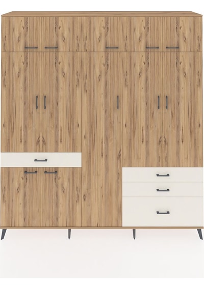 Hyperion Dolap 11 Raflı 4 Çekmeceli 2 Askılı 220x44x243 Çam-çam/aytaşı Atlas Çam/aytası Hyperion Dolap 11 Raflı 4 Çekmeceli 2 Askılı 220x44x243 Çam-çam/aytaşı Atlas Çam/aytası