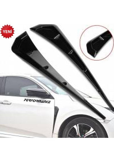 Mazda 626 Çamurluk Havalandırma Izgarası Performans Sticker Siyah