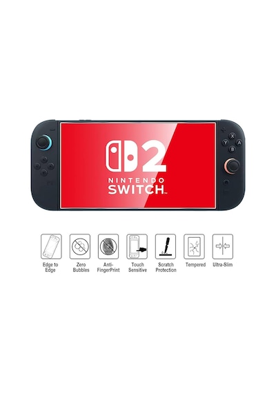 Nintendo Switch 2 Kırılmaz Cam Tempered Glass