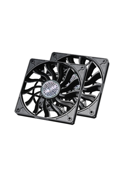 Akasa 12Cm Slim Pwm Yüksek Performans Siyah Kasa Fanı Ak Fn078