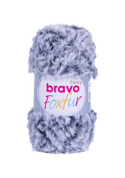 Foxfur İplik 100 Gr 50 Metre Renk Kodu: 80 Siyah Beyaz Melanj