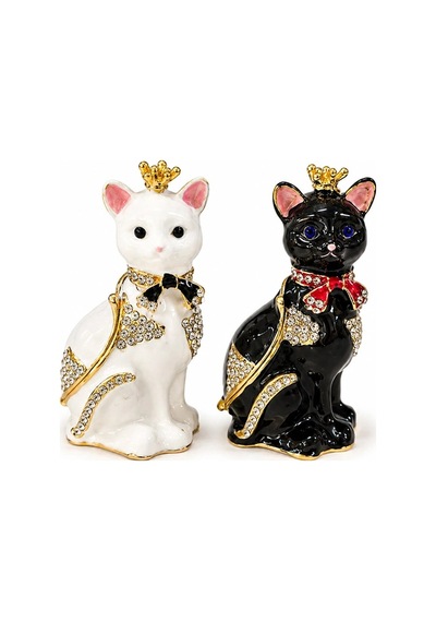 Swaroski Taşlı Kedi Figürü Alk5773 Najmaddin