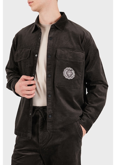 Armani Exchange Pamuklu Göğüs Cepli Kadife Gömlek Erkek Gömlek Xm003245 Af27114 U8128 Kahve