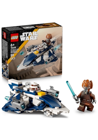 LEGO® Star Wars: Klon Savaşları Plo Koon'un Jedi Starfighter™ Mikro Savaşçısı 75400 - 6 Yaş ve Üzeri Çocuklar için Oyuncak Yapım Seti (89P)