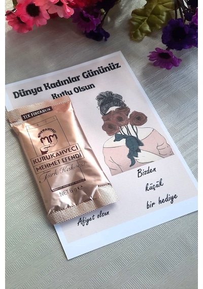 Kurukahveci Mehmet Efendi 8 Mart Kadınlar Günü Hediye Türk Kahvesi Jelatinli 25 x 6 G