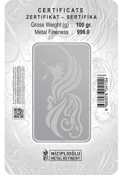 Nzp Gold Gümüş Külçe 100 Gram