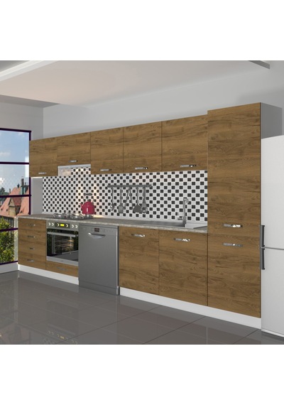 Decoraktiv Elite 325q Ankastre Fırın Modüllü Mdf Hazır Mutfak Dolabı - Tezgah Dahil - Naturel Pera Meşe Decoraktiv Elite 325q Ankastre Fırın Modüllü Mdf Hazır Mutfak Dolabı - Tezgah Dahil - Naturel Pera Meşe