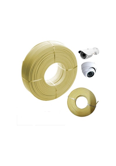 Cctv Kablo Güvenlik Kamera Kablosu 2+1 0.50Mm 100M Metre