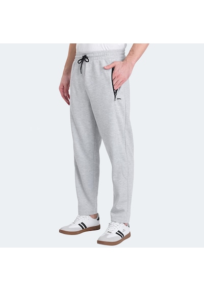 Slazenger KALINA IN Erkek Fermuar Cepli Gri Eşofman Altı