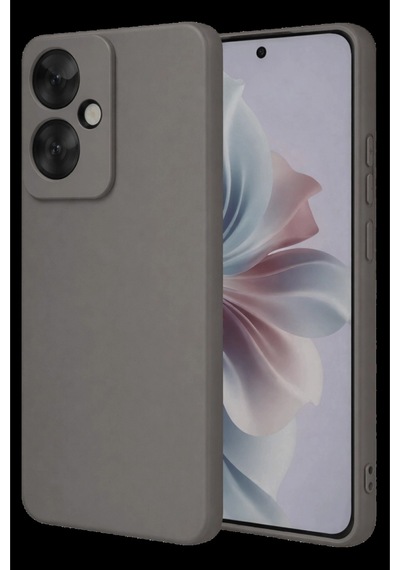 Oppo Reno 11f Kılıf First Silikon - Gri