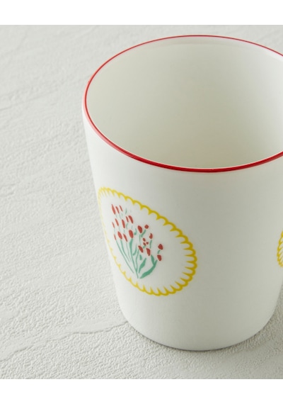 English Home Brightfloria Porselen Bardak 260 Ml Beyaz