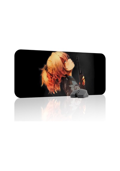 Youjo Senki Kaymaz Dikişli Kauçuk Oyuncu Mousepad V3 - 70x30 Xl Gaming Mouse Pad Fare Altlığı