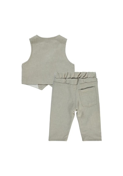 Concept Kids Concept Papyonlu Yelekli 4'lü 6-18 Ay Takım Bej