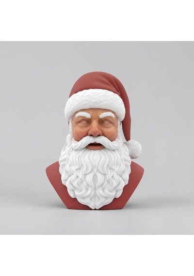 Happy3dworld Noel Baba Büst Kulaklık Standı, 3d Baskı Dj Noel Dekoru