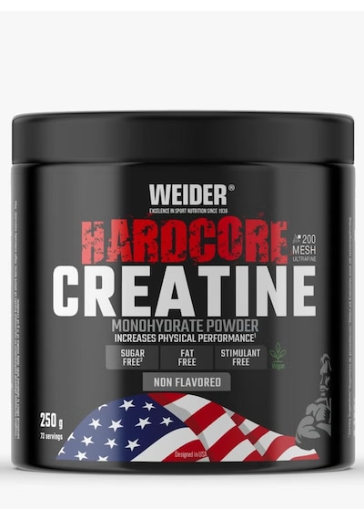 Weider Hardcore Creatine Monohydrate Powder 250g - 73 Servis Aromasız