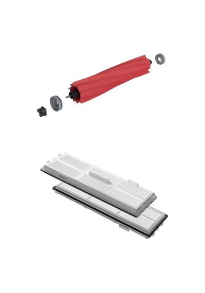 Roborock G10 Uyumlu 1 Adet Ana Fırça 2 Adet Hepa Filtre