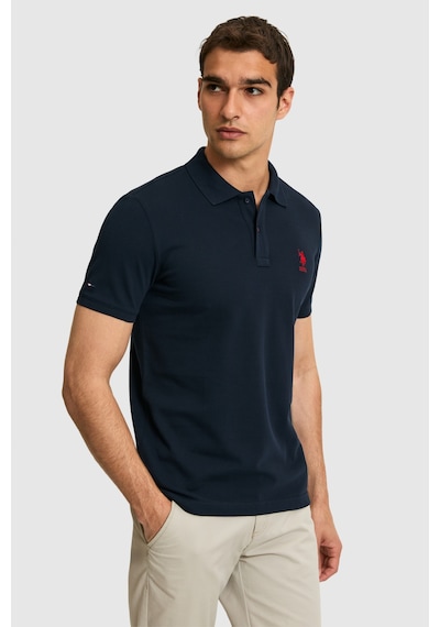 U.s. Polo Assn. Erkek Koyu Lacivert Tişört Basic 50322304-vr100