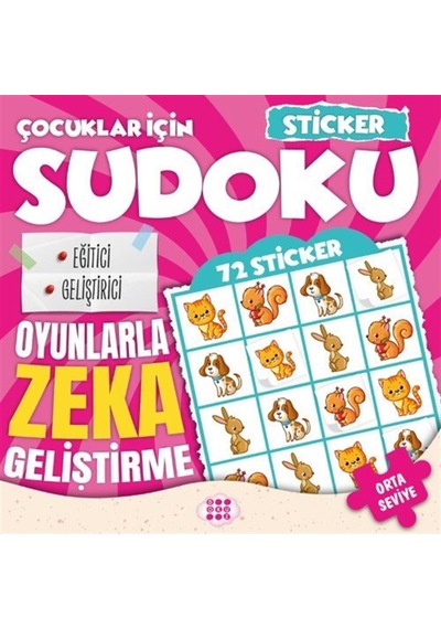 Çocuklar İçin Sudoku / Sticker Hediyeli Orta Seviye 1 / Kolektif