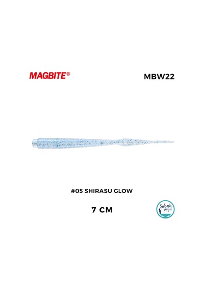 Magbite Jamming 7cm 05 Shirasu Glow Kokulu Silikon Yem 7 Adet