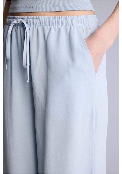 Defacto Wıde Leg Cepli Yüksek Bel Standart Boy Keten Karışımlı Pantolon F5024ax26smbe343 Mavi-be343 Defacto Wıde Leg Cepli Yüksek Bel Standart Boy Keten Karışımlı Pantolon F5024ax26smbe343 Mavi-be343