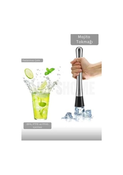 Paslanmaz Çelik Kokteyl Shaker Seti, 5 Parça Bartender Seti 500 Cl