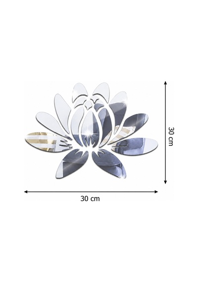 Lotus Çiçeği Akrilik Ayna Duvar Dekoru