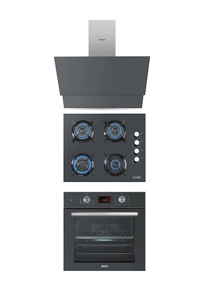 Kumtel B66-SF2 (DDT) - KO-40 TAHDF - DA6-835 Antrasit Ankastre Set