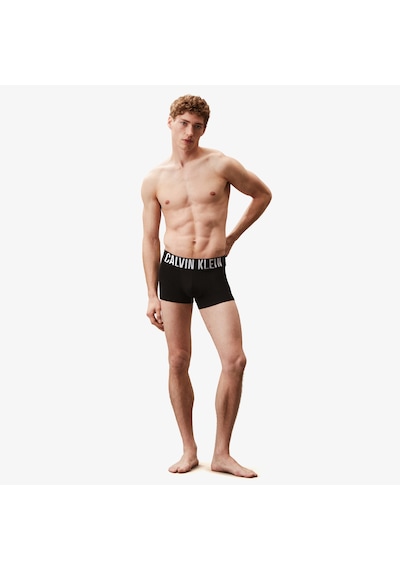 Calvin Klein Trunk 3'lü Erkek Siyah Logolu Boxer 026 000nb3608a Siyah