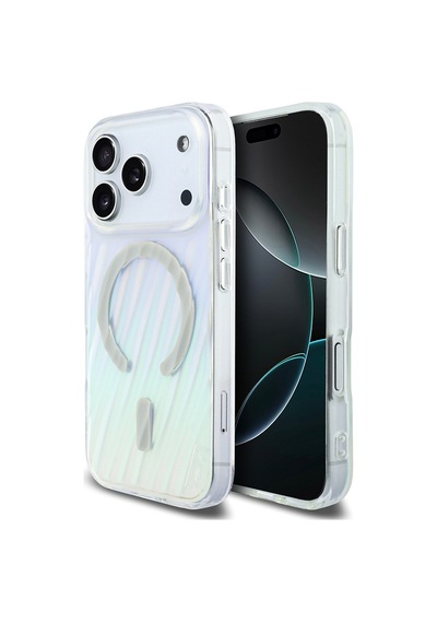Apple Uyumlu iPhone 17 Pro  Kılıf Tumı inal Lisanslı M-safe Şarj Özellikli Dalga Tasarımlı Colorful Colorful