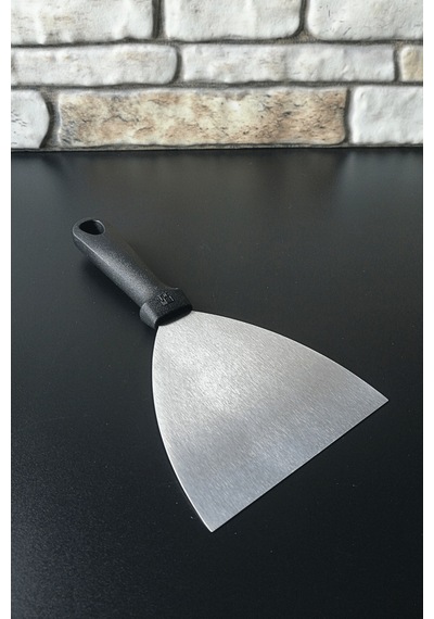 Bakalit Saplı Çelik Spatula-hamur Kesici-kazıyıcı-çevirici-24 Cm-orta Boy