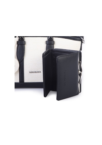 Nas Bag Premium 2 Li Mini Set El Ve Çapraz Çanta İle Cüzdan Takım Siyah Siyah