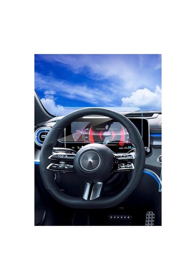 Dijital Gösterge Ekran Koruyucu - Kırılmaz Şeffaf Nano Teknoloji Mercedes C Serisi İle Uyumlu Genel
