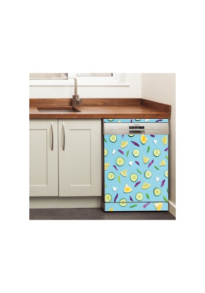 Avokado Bulaşık Makinesi Kaplama Sticker Kendinden Yapışkanlı Folyo 75x75 Cm