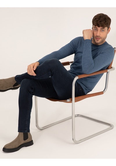 Pierre Cardin Erkek Mavi Triko Kazak 50257301-vr036 Mavi