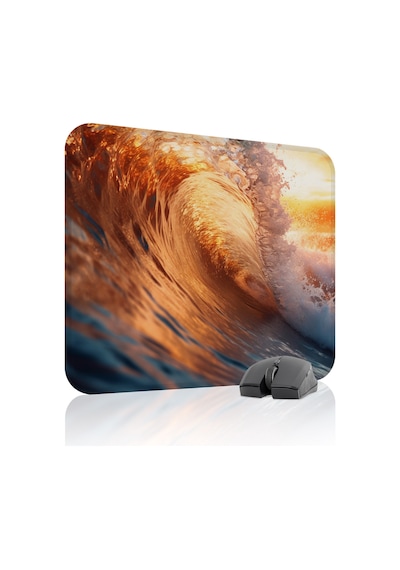 Dalgalar Kaymaz Dikişli Kauçuk Oyuncu Mousepad V1 - 48x40 Xl Gaming Mouse Pad Fare Altlığı