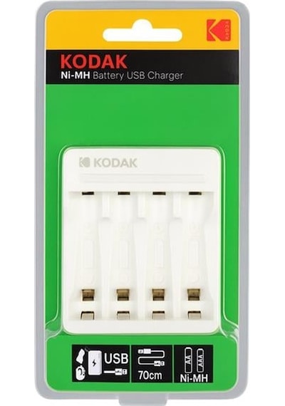 Kodak Kd-29490 4'lü Aa/aaa Ni-mh Otomatik Hızlı Pil Şarj Cihazı Type-c