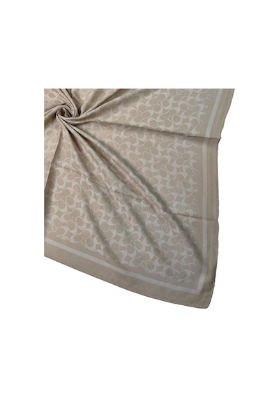Mim Eşarp Işıl İpek - C Desen Siena Eşarp 100x100 Cm BEj