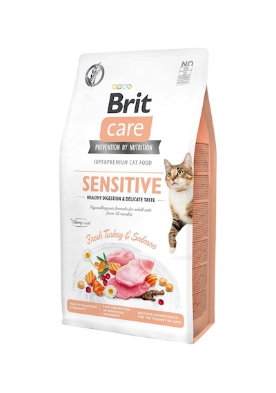 Brit Care Hindili ve Somonlu Tahılsız Yetişkin Kedi Maması 7 KG