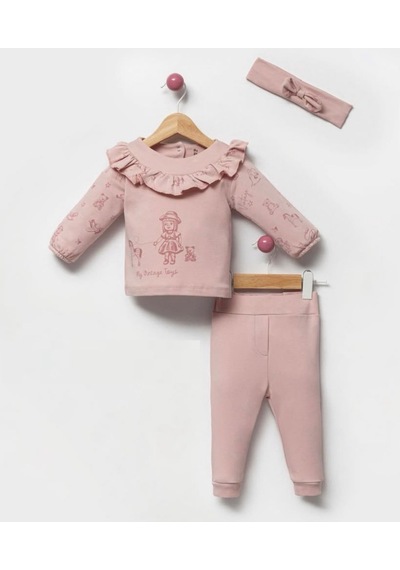 By Bubbles Sevimli Oyuncak Kız Bebek 2'li Takım Pembe