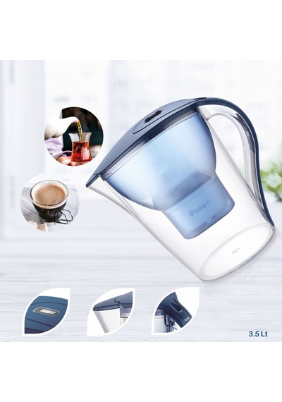 Su Arıtma Sürahisi Pure Ve Maxtra Filtreleri İle Uyumlu 3 Adet Extra Filtre Dahil