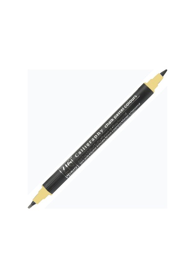 Zig Calligraphy Chalk Pastel Çift Uçlu Kalem 2 Mm-3.5 Mm Yellow
