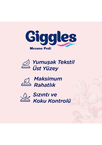 Giggles Kadın Mesane Pedi Large Yoğun 60 Adet