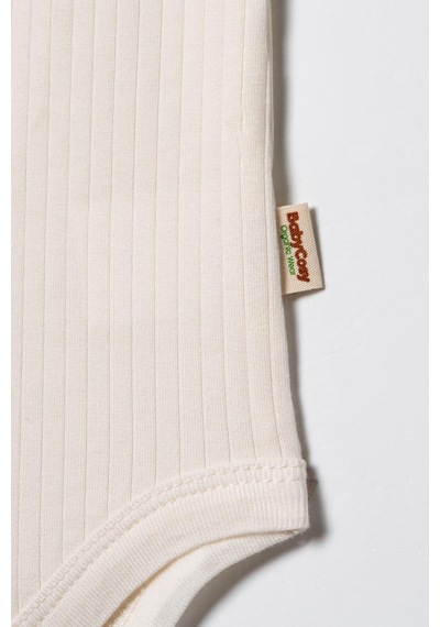 Babycosy Organic Wear Bebek 2li Askılı Zıbın Body %100 Organik Pamuk - Bebek Ve Yenidoğan Serisi - Csym31123 Ekru