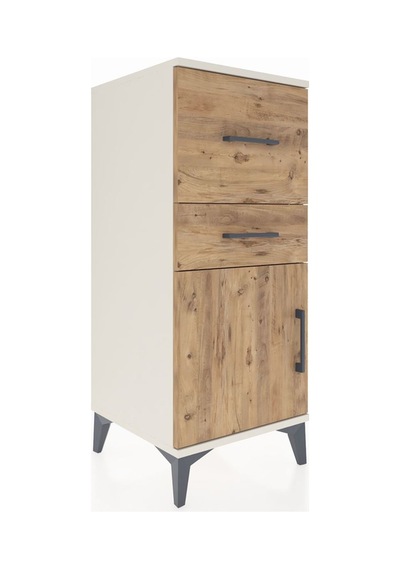 Hyperion Komodin 2 Çekmeceli Tek Kapaklı 44x44x106 Aytaşı-çam Aytaşı