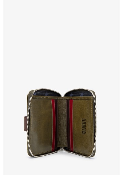 Valmenti Unisex Hakiki Deri Cüzdan Cuzdan 301 Seth Cuzdan Y24 Yesıl Ck Yesil Yeşil